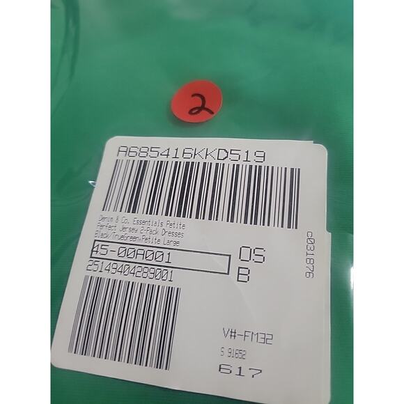 Denim & Co Size PL Black & Green Perfect Jersey Two-Pack Dresses A685416 NWOT - Picture 8 of 10